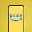 Amazon Prime logo on a phone
