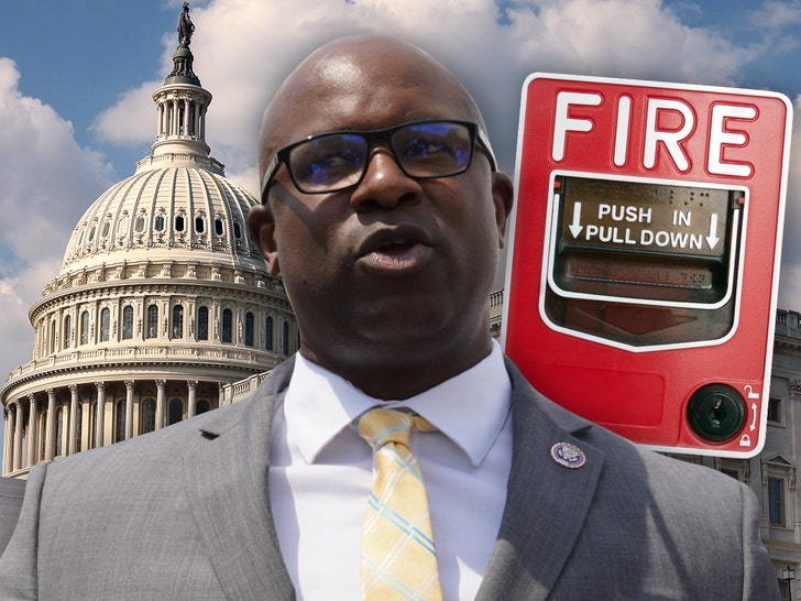 Rep. Jamaal Bowman Pulls Capitol Fire Alarm Ahead of Spending Bill Vote
