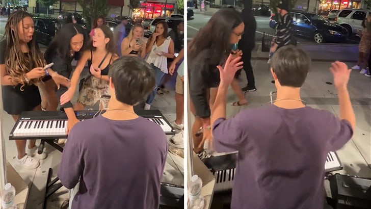 Woman Smashes Street Performer’s Piano to the Ground During Billy Joel Song