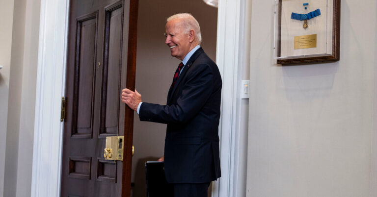 Biden Watches House Republicans’ Dysfunction From a Distance