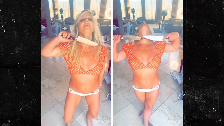 Britney Spears Dances With Knives Again in New Instagram Video