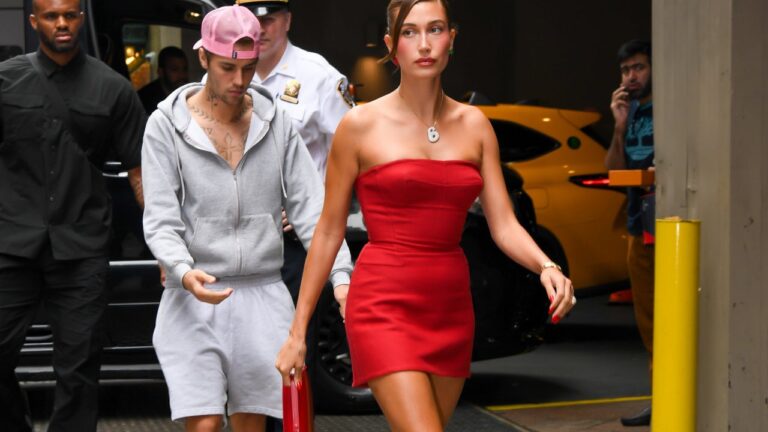 Hailey Bieber Weighs In on Justin Bieber's Clashing Outfit Choices