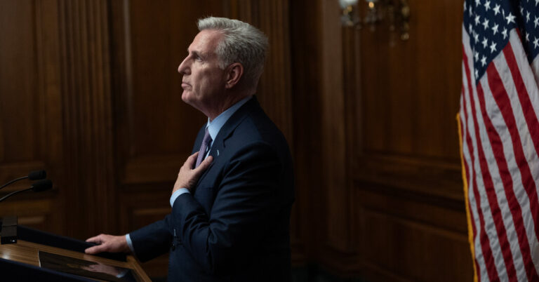 McCarthy Is Ousted as Speaker, Leaving the House in Chaos