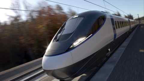 Rishi Sunak defends plan to axe northern leg of UK’s HS2 rail line