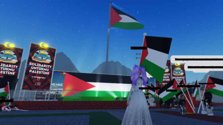 Roblox players are joining digital Pro-Palestine rallies