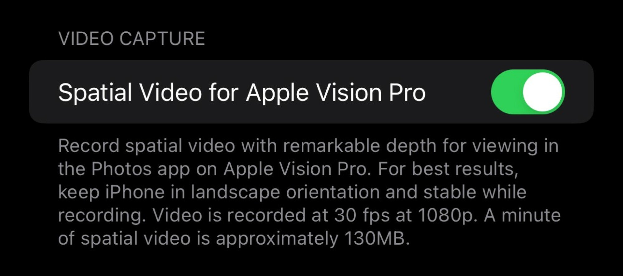 Apple enables Spatial Video recording in iOS 17.2 beta