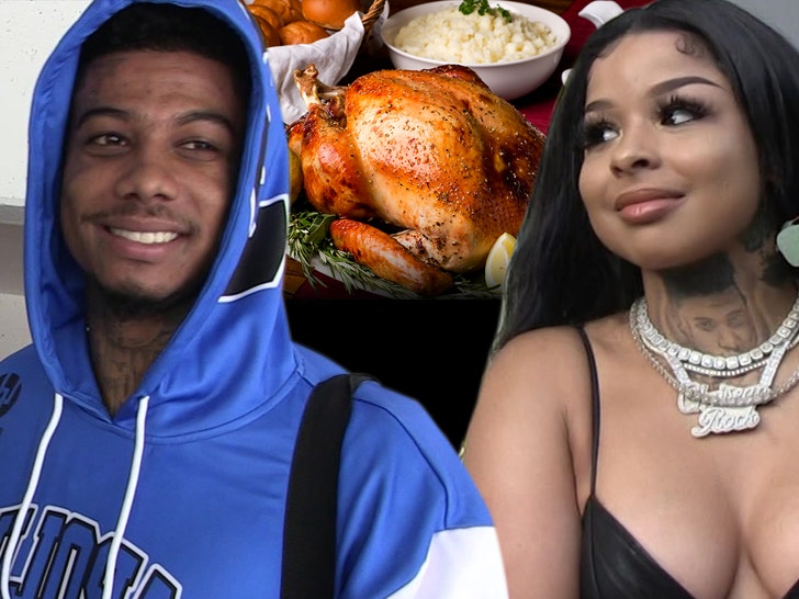 Blueface and Chrisean Rock Spend Thanksgiving Together