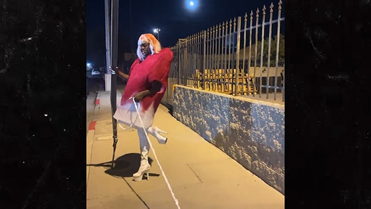 Lil Nas X Dresses as Bloody Tampon for Halloween