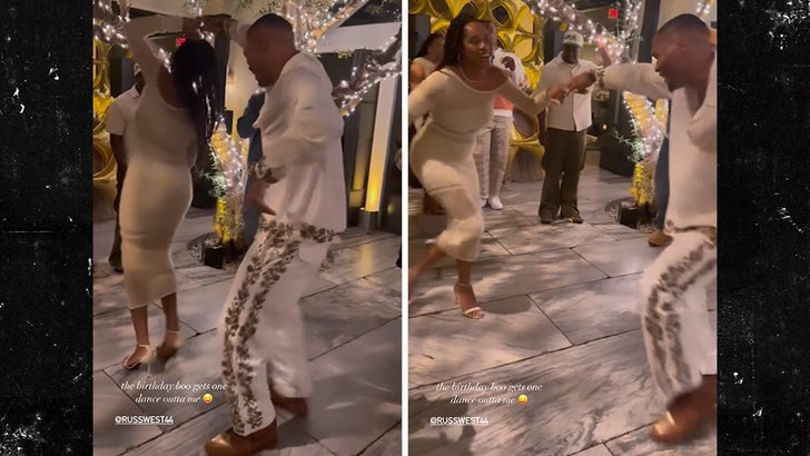 Russell Westbrook Dances W/ Wife At 35th Birthday Bash