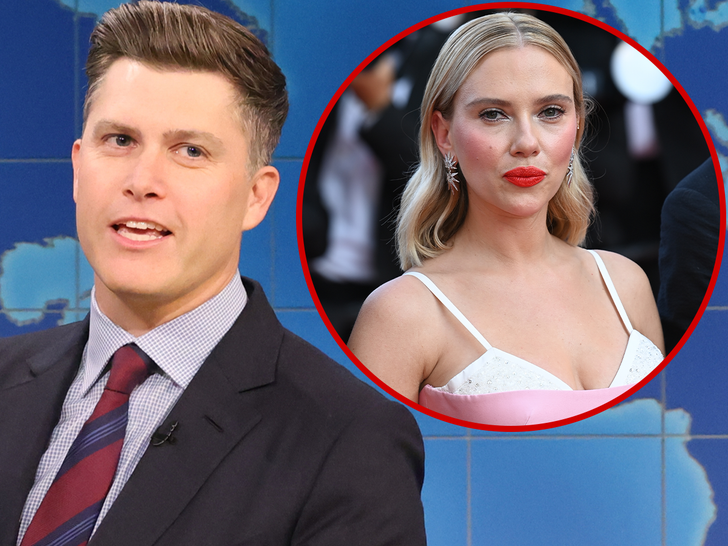 Colin Jost Forced to Roast His Wife, Scarlett Johansson, on ‘SNL’