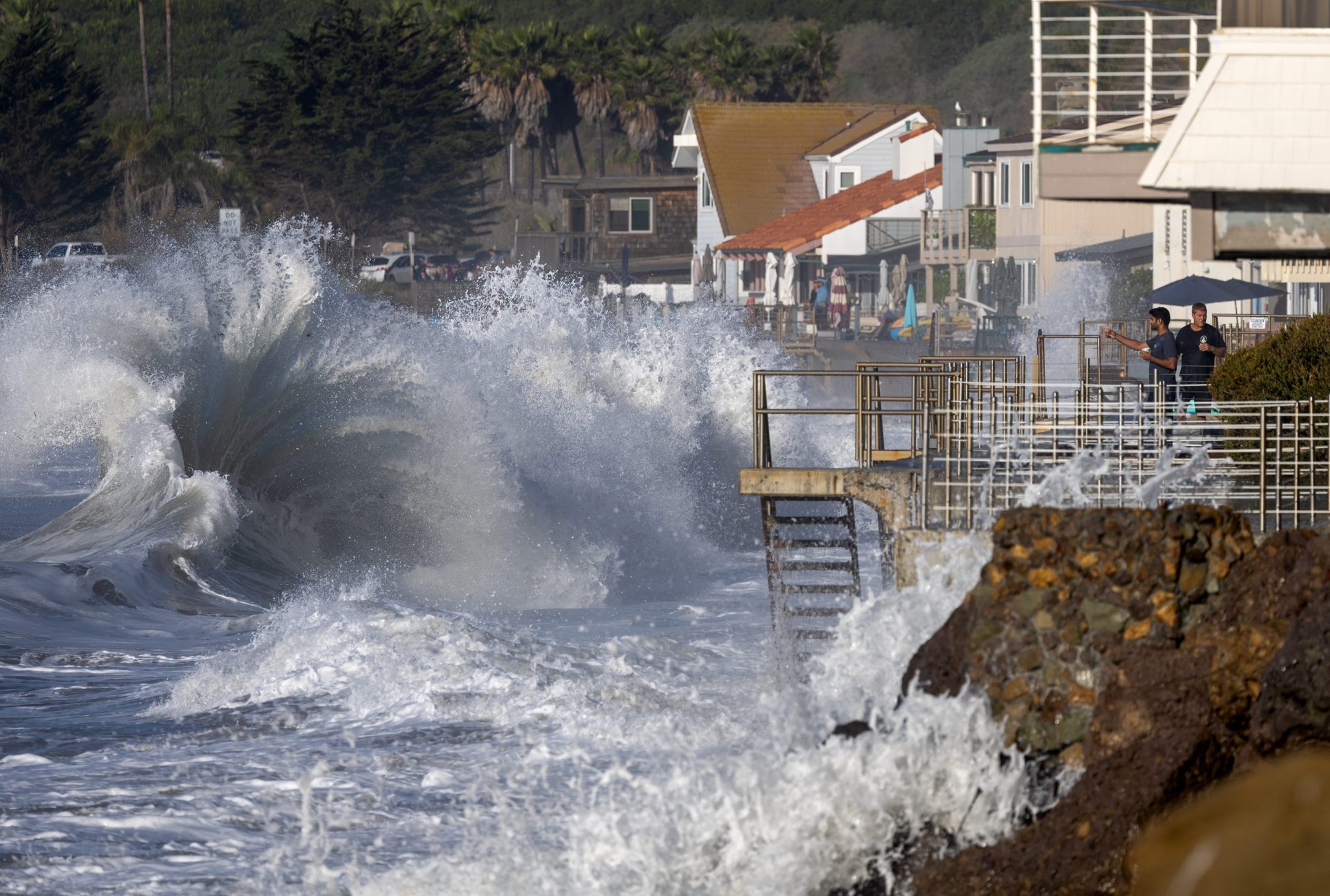 ‘Gnarly’ waves up to 40-feet tall are pummeling West Coast beaches and causing flooding: ‘They’re huge’