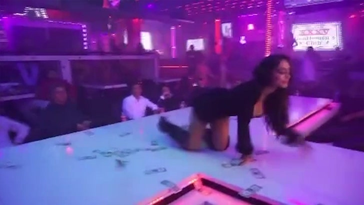 ‘Jersey Shore’ Star Angelina Pivarnick Dances at Strip Club as Money Flies