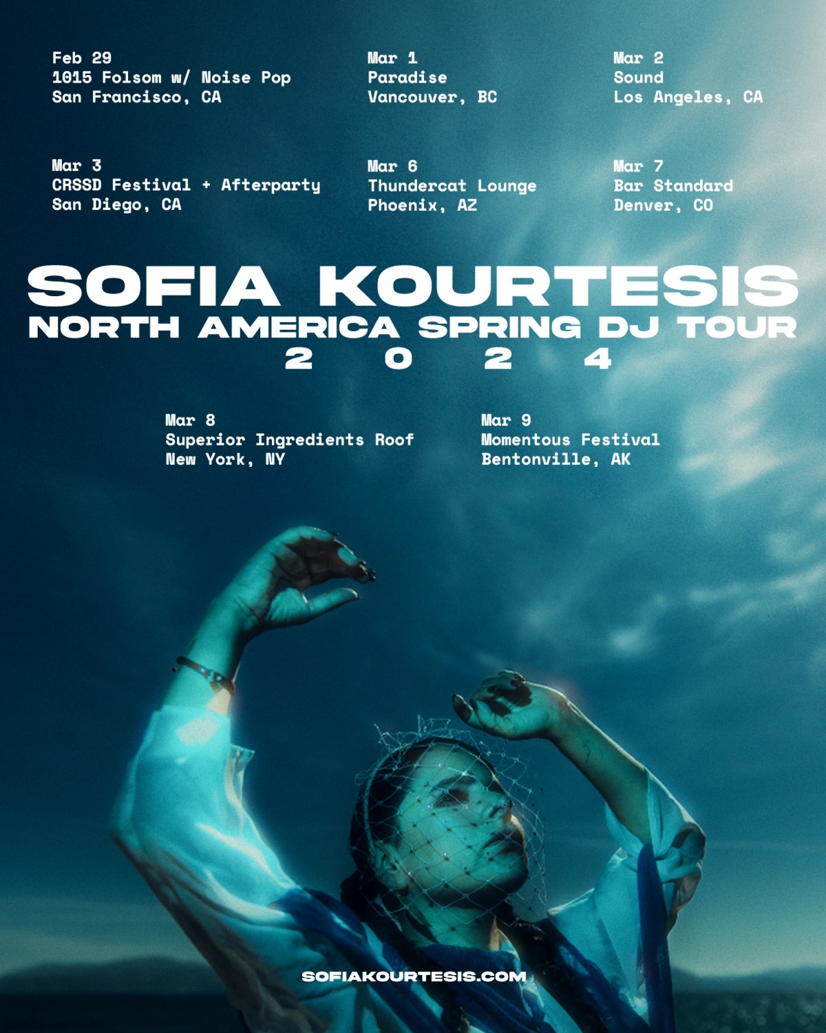 Sofia Kourtesis Announces 2024 DJ Tour Dates