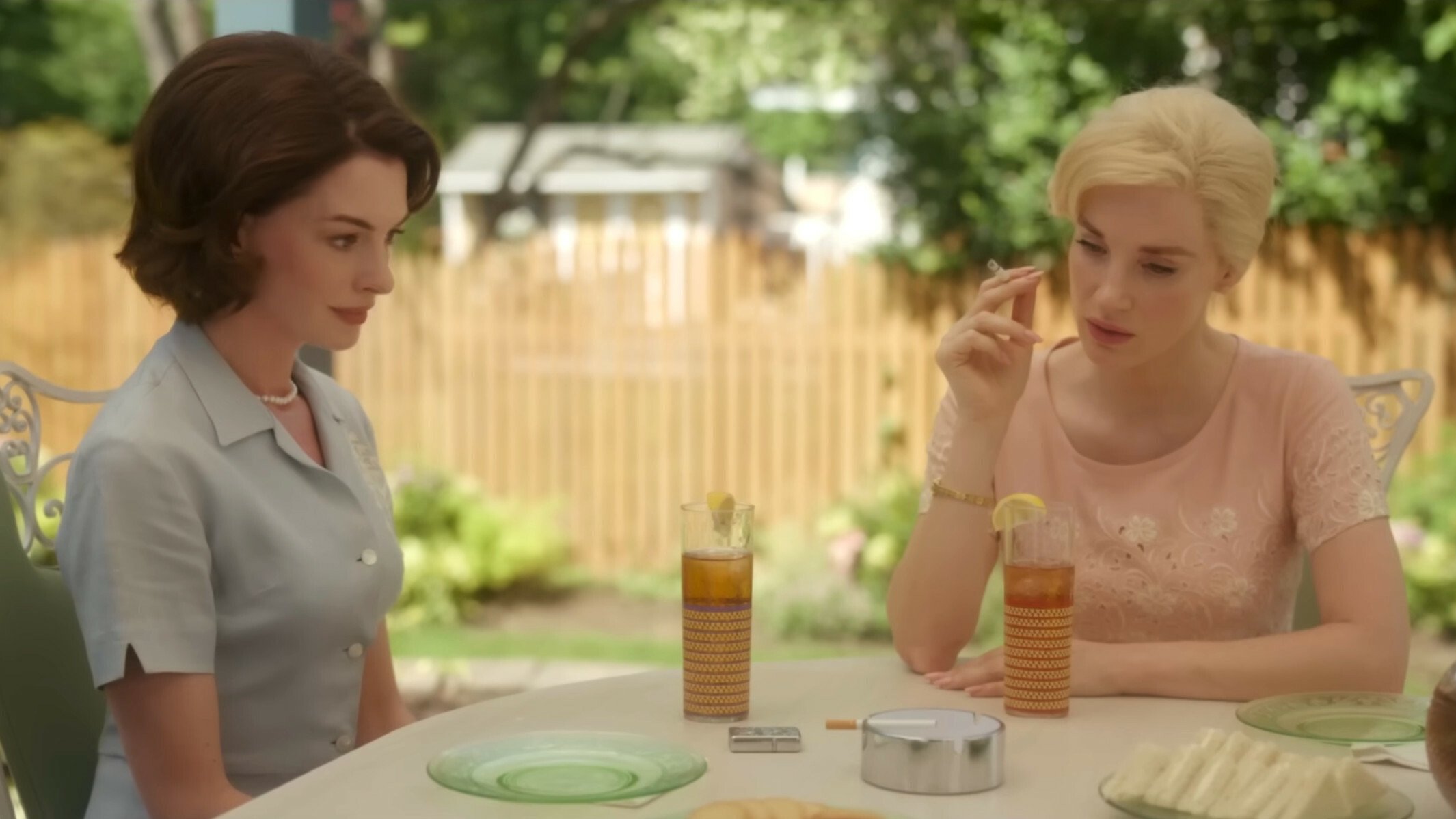 Anne Hathaway and Jessica Chastain are clashing '60s housewives in trailer for 'Mothers' Instinct'