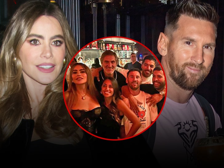 Sofia Vergara Runs Into Lionel Messi at Restaurant, Tears Up Dance floor