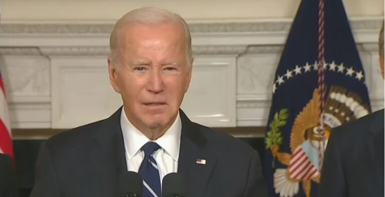 Biden speaks about the war in Israel at the White House.