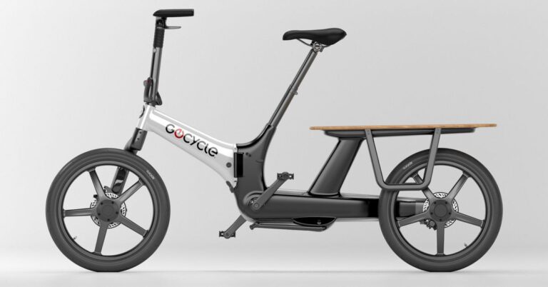 Gocycle’s CX lineup of electric cargo bikes are lightweight and foldable