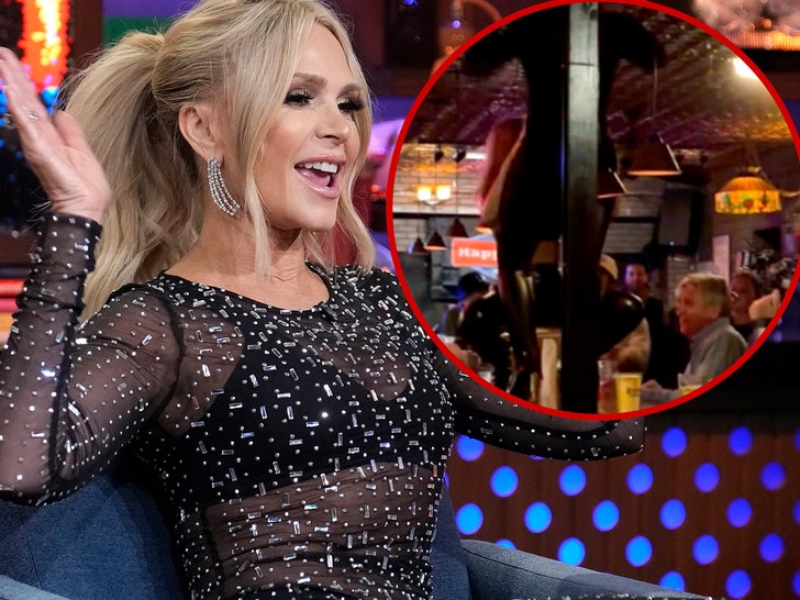 ‘RHOC’ Star Tamra Judge Grinds On Bar During Wild Night Out, Cameras Rolling