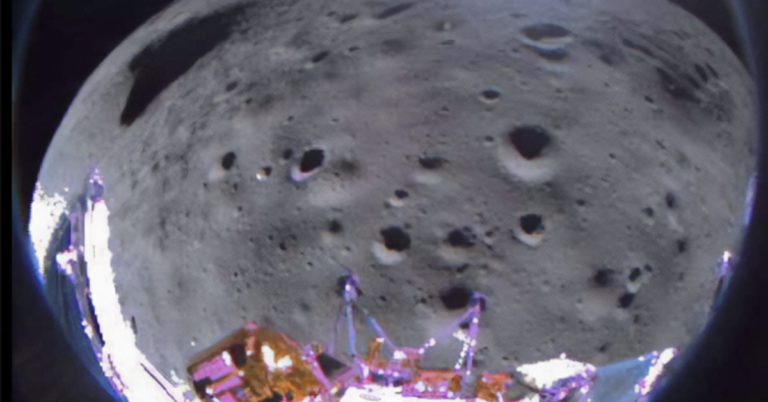 The Odysseus lunar lander is on its side and will likely run out of energy soon