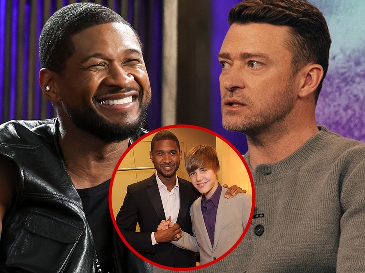 Usher Says He Won ‘Bidding War’ with Justin Timberlake for Justin Bieber