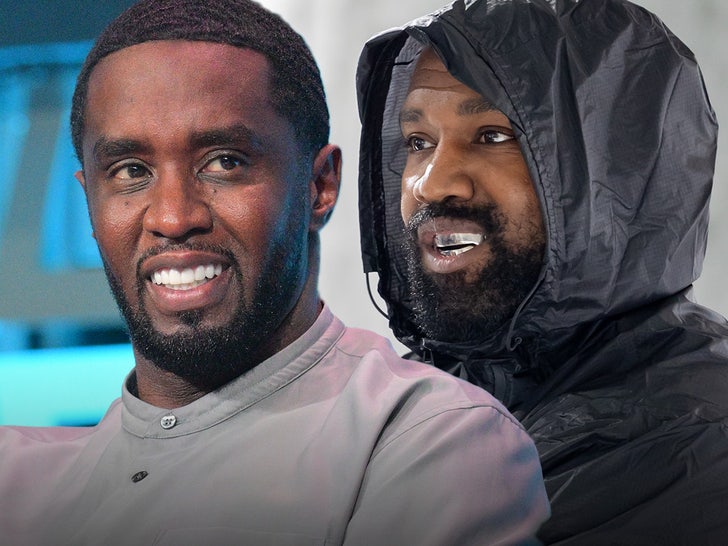 Diddy Watches Kanye West at Rolling Loud After White Lives Matter Beef