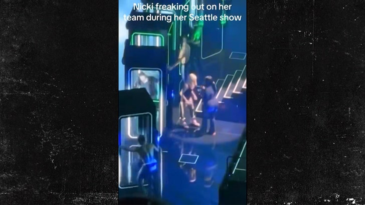 Nicki Minaj Appears to Yell at Her Hair Girl During Seattle Concert