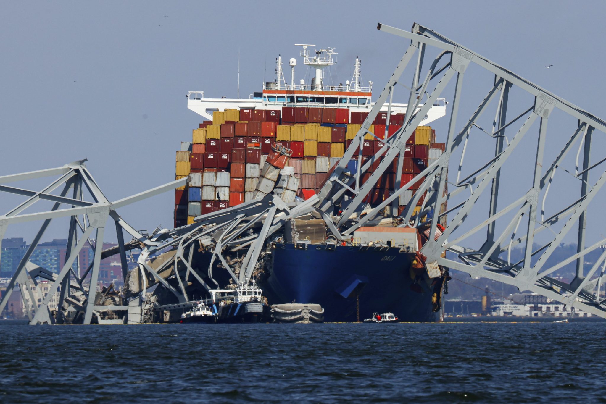 Dali, the ship that brought down Baltimore’s Francis Scott Key Bridge, is tangled in up to 4,000 tons of debris