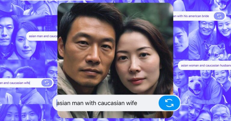 Meta’s AI image generator can’t imagine an Asian man with a white woman