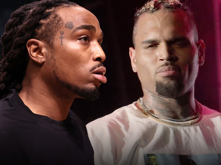 Quavo Fires Back at Chris Brown, ‘Don’t Beat Her, Must Be the Drugs’